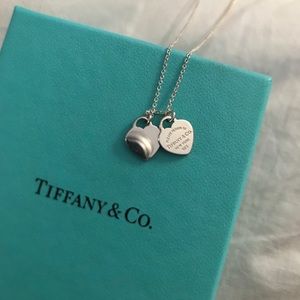 Tiffany & Co. Mini Double Heart Tag Pendant